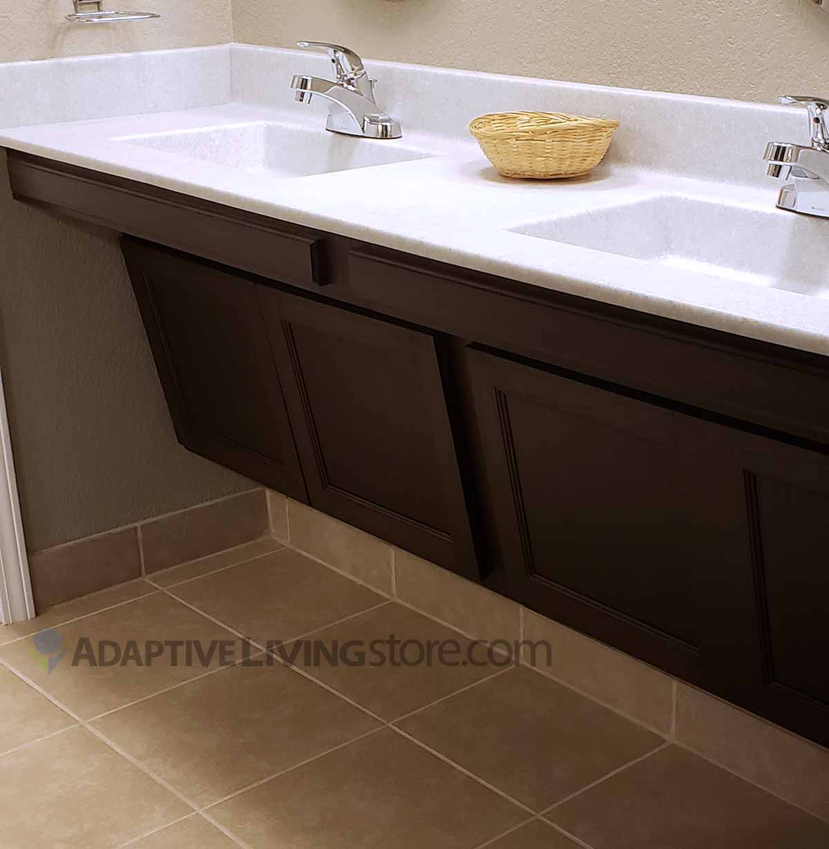 ada cabinets double bowl sink top and side splashes custom designs available